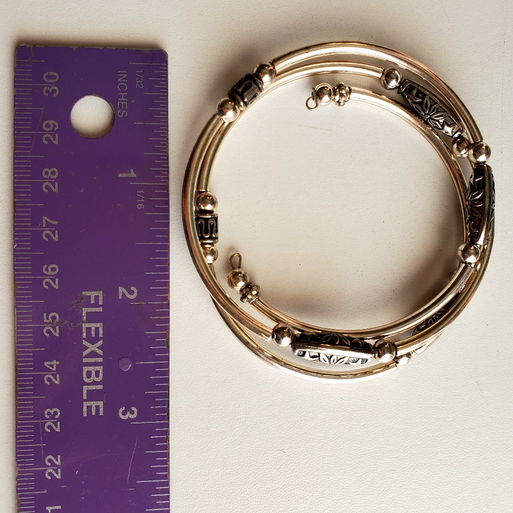 Sterling Wrap-Around Bangle - Picture 5 of 6